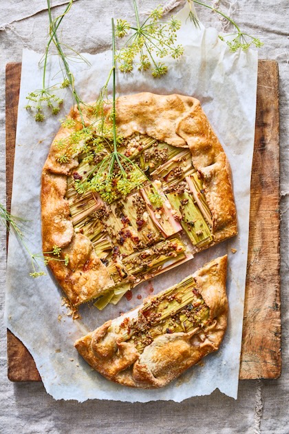 Galette with leek